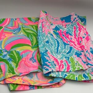 Lilly Pulitzer Green and Multicolor Women's Shorts